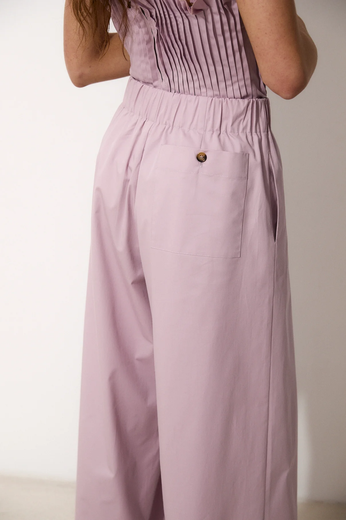SILVA | Lilac Poplin Trousers - Image 4