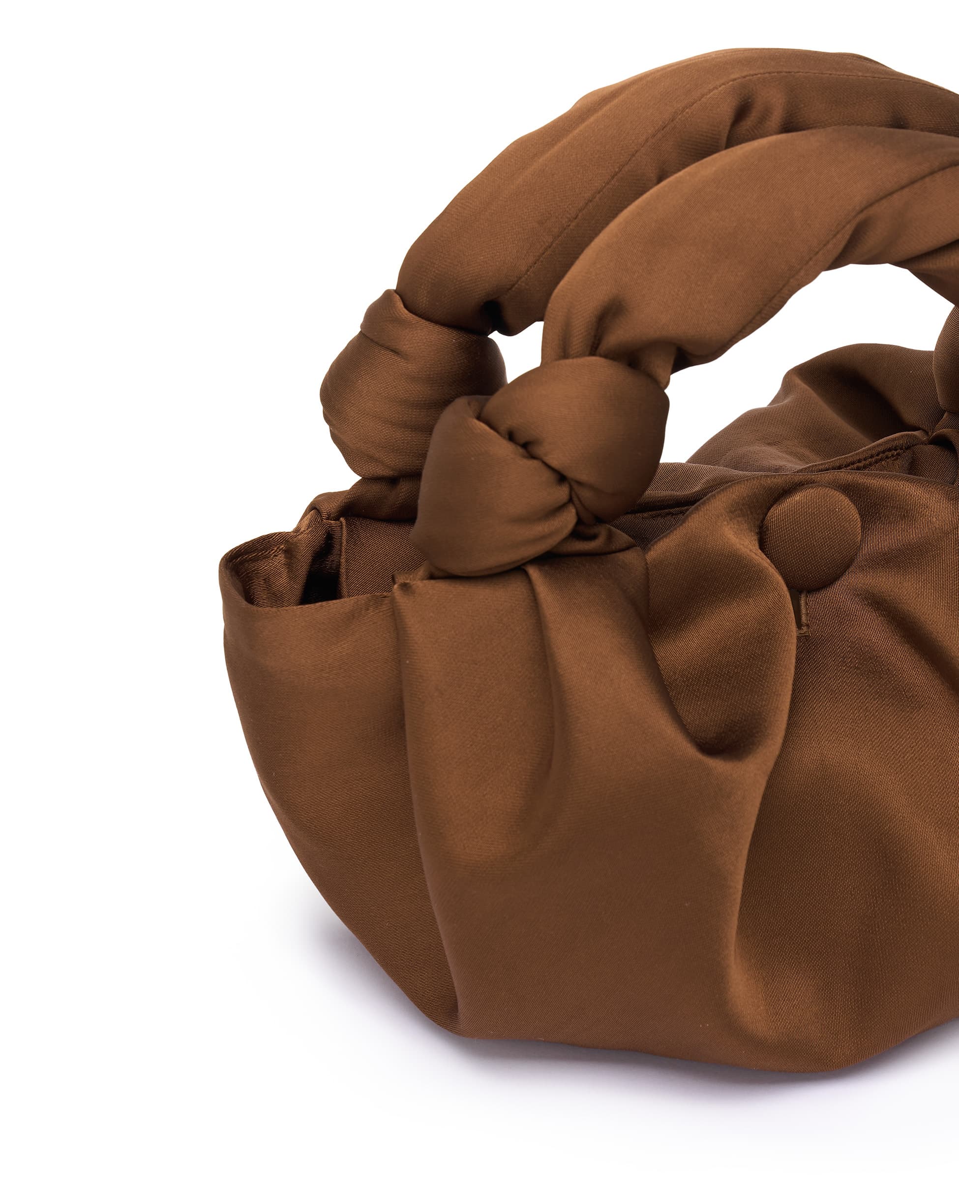 GYOSA | Brown Satin Handbag - Image 2