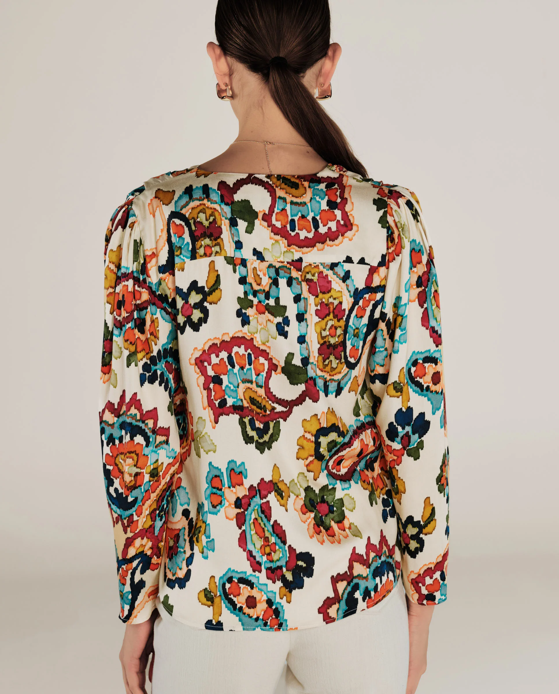 SALENA | Multicolour Paisley Blouse - Image 3